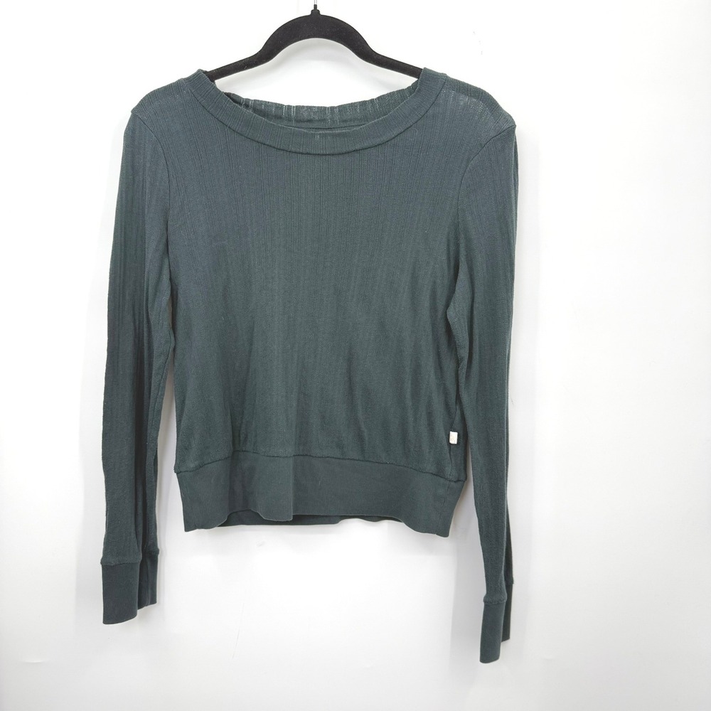 Old Navy ON.LY Pointelle Knit Top Women S Cotton Fall Minimalist Basic Earthy